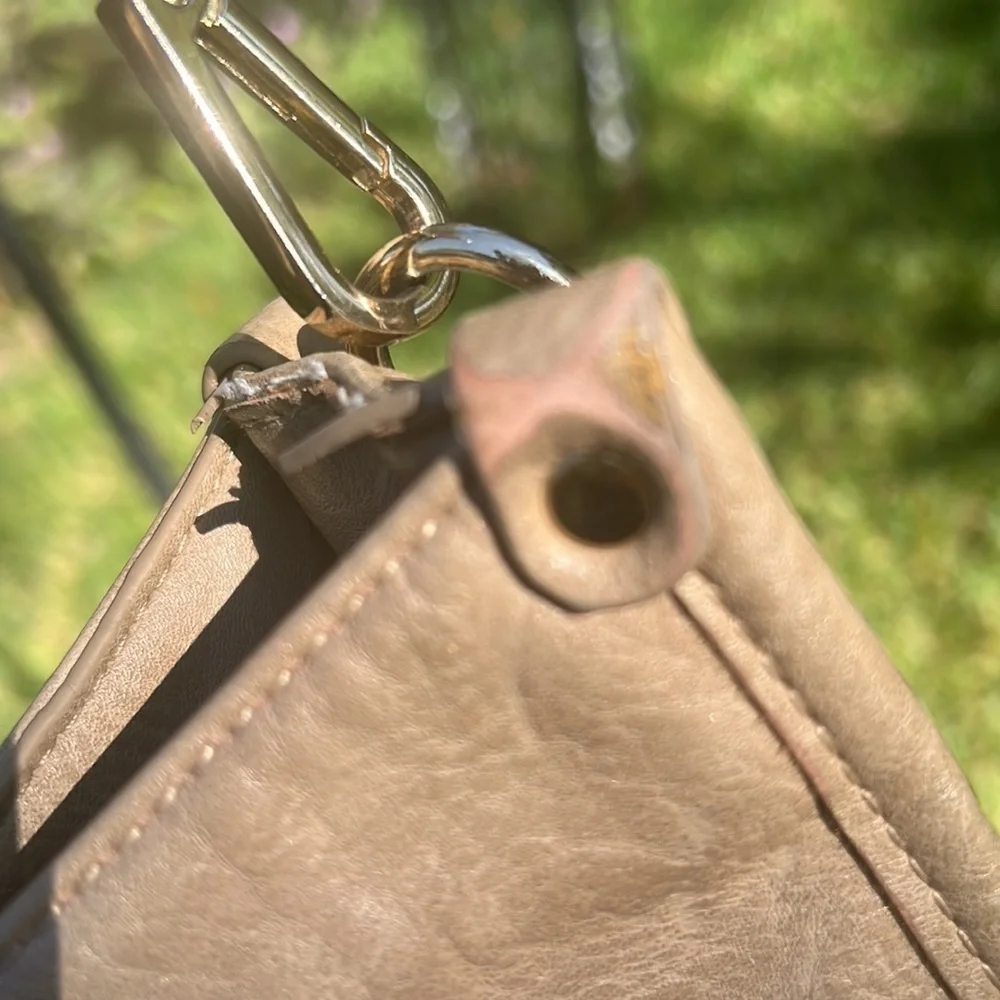Vegan Leather Crossbody w/ Guitar Style Strap